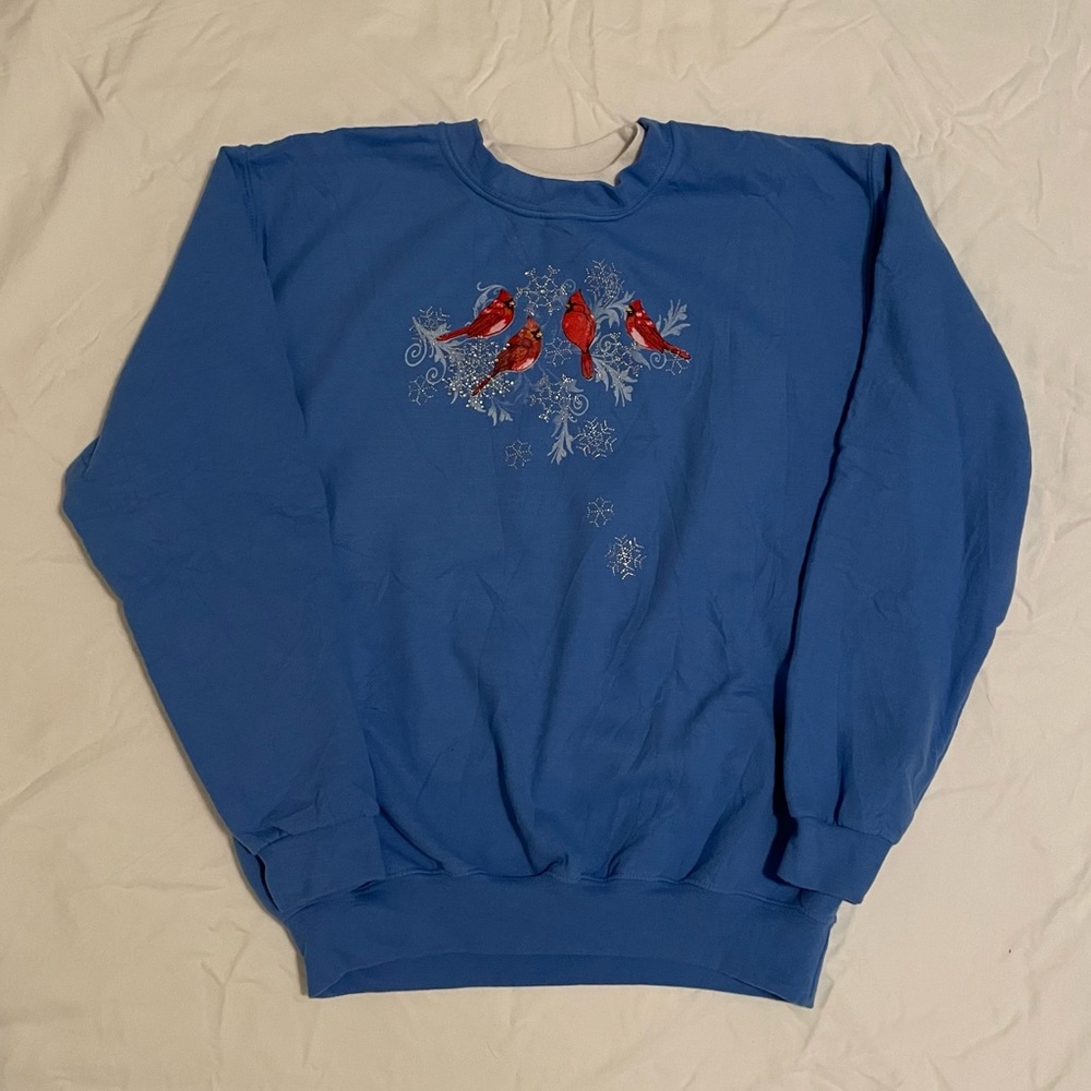 Blue Cardinal “Grandma” Sweater